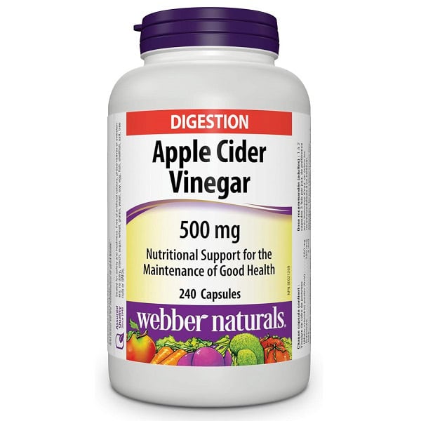 قیمت کپسول سرکه سیب وبر نچرالز 240 عدد Webber Apple Cider Vinegar