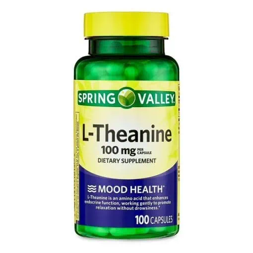 ال تیانین اسپرینگ والی 100 عددی Spring Valley L-Theanine 100 mg