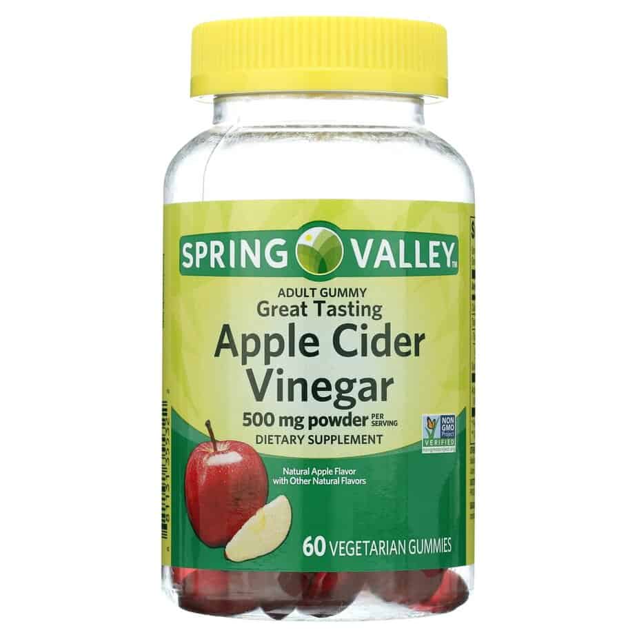 پاستیل سرکه سیب اسپرینگ والی 60 عددی Spring Valley Gummies, Apple Cider Vinegar, 500 mg