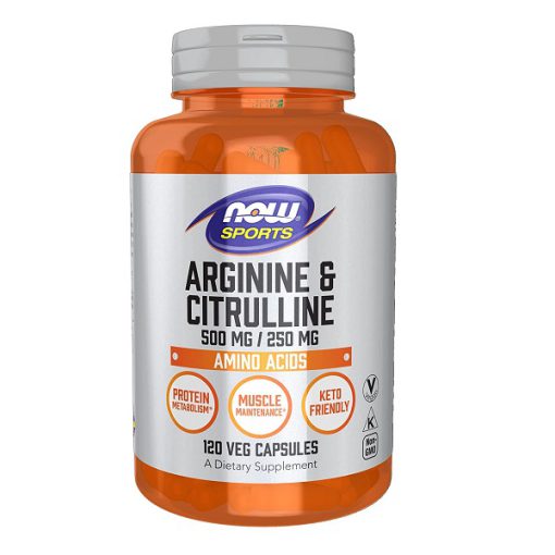 آرژنین و سیترولین ناو NOW Arginine and Citrulline