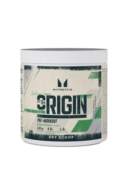 مکمل پمپ اوریجین درای اسکوپ مای پروتئین MyProtein Origin Pre-Workout Dry Scoop
