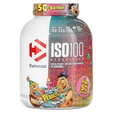 پروتئین ایزو ۱۰۰ دایماتیز ( نسخه لیمیتد ادیشن کیک تولد )Dymatize Launches Limited Edition ISO100 PEBBLES Birthday Cake Protein Powder